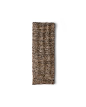 Prada Mélange Wool And Cashmere Scarf - Natural