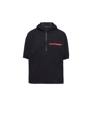 Prada Light Bi-stretch Short-sleeved Jacket - Blue