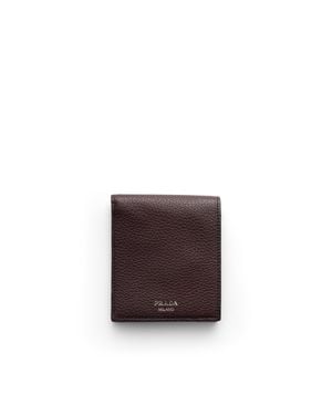 Prada Leather Wallet - Purple