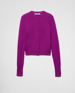 Prada Cashmere Cardigan - Purple