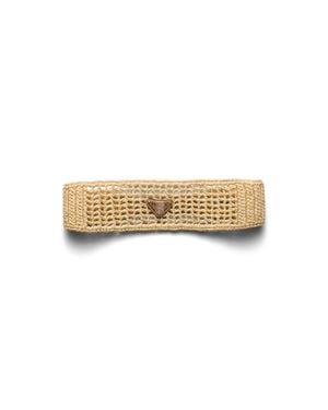 Prada Crochet Hairband - Brown