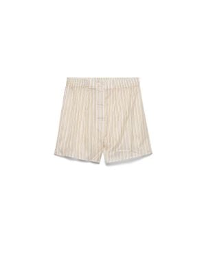 Prada Gestreifte Boxershorts, Damen, Größe - Weiß