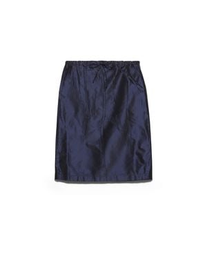 Prada Jupe Crayon À Lien De Resserrage - Blue