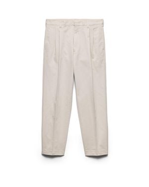 Prada Cotton Trousers - White