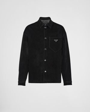 Prada Cotton Corduroy Overshirt - Black