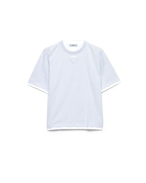 Prada Cotton Jersey T-Shirt - White