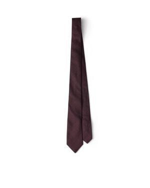 Prada Silk Tie - Purple