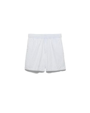 Prada Chambray Bermudas - White