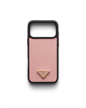 Prada Saffiano Leather Case For Iphone 17 Pro - Orange