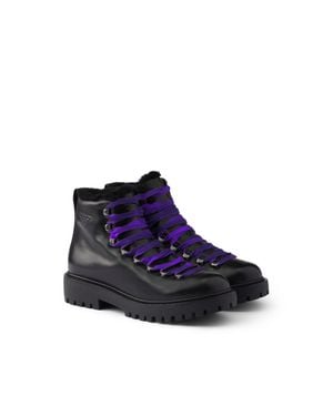 Prada Stivaletti Stringati - Blu