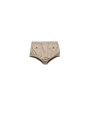 Prada Poplin Shorts - White