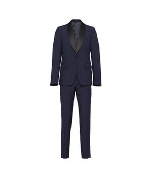 Prada Single-Breasted Wool And Mohair Tuxedo - Blue