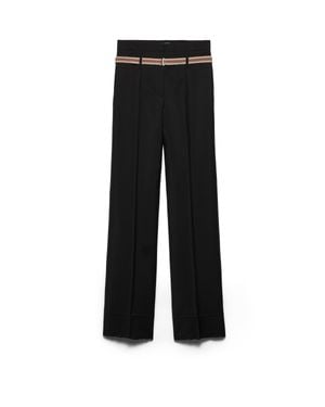 Prada Kid Mohair Trousers - Black