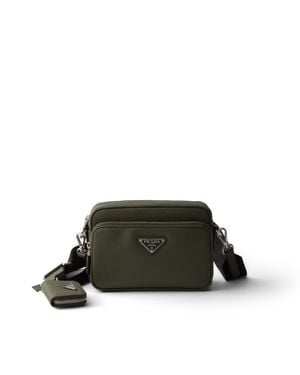 Prada Saffiano Leather Shoulder Bag - Green
