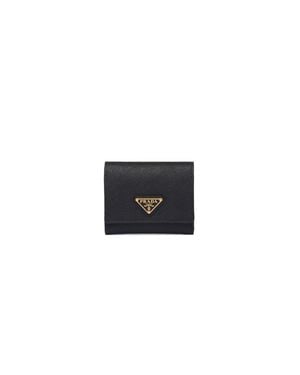 Prada Small Saffiano Leather Wallet - Black