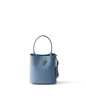 Prada Panier Mini Saffiano Leather Bag - Blue
