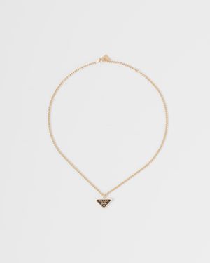 Prada Eternal Pendant Necklace - White