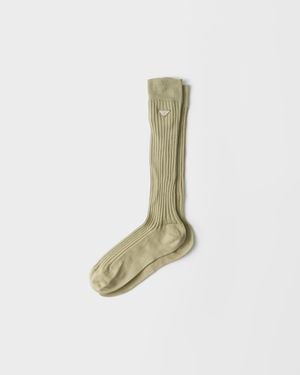 Prada Cotton Socks - White