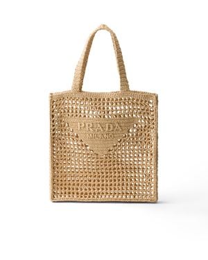 Prada Crochet Tote Bag - Natural