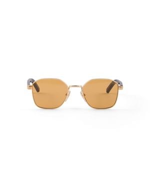 Prada Sunglasses With The Iconic Metal Plaque - White