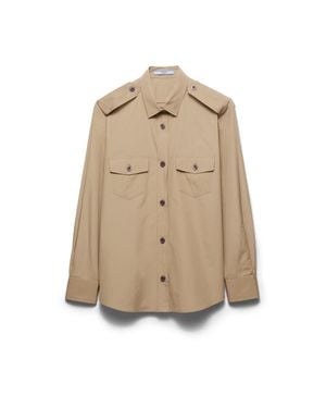 Prada Cotton Poplin Shirt - Natural