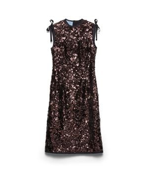 Prada Sequin Dress - Brown