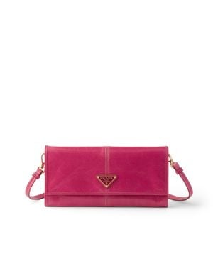 Prada Portafoglio Con Tracolla - Rosa