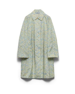 Prada Printed Re-Nylon Raincoat, Cream - Multicolour