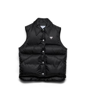 Prada Re-Nylon Down Vest - Black