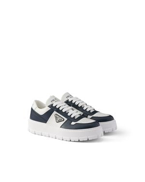 Prada Leather Sneakers, /Ultramarine - White