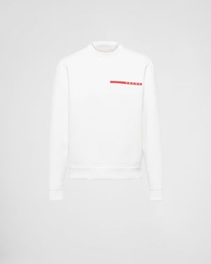 Prada Technical Fabric Sweatshirt - White