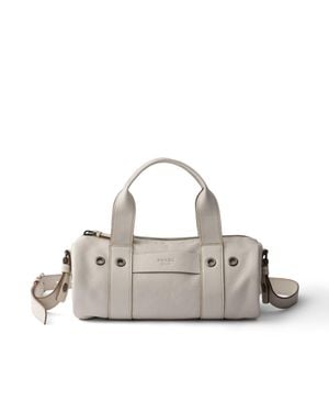 Prada Route Large Leather Top-Handle Bag - Multicolour