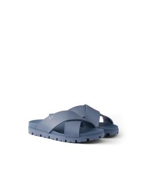 Prada Sandali Incrociati - Blu