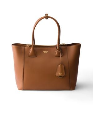 Prada Borsa Shopping Large - Marrone