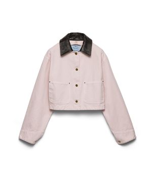 Prada Canvas Blouson Jacket - Pink
