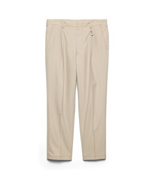 Prada Cotton Trousers - Natural