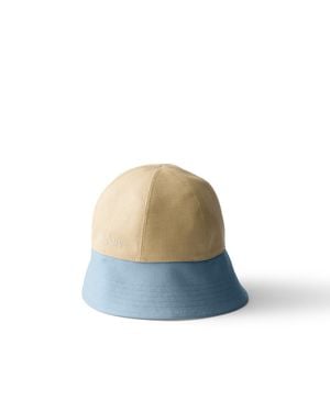Prada Canvas Hat - Blue