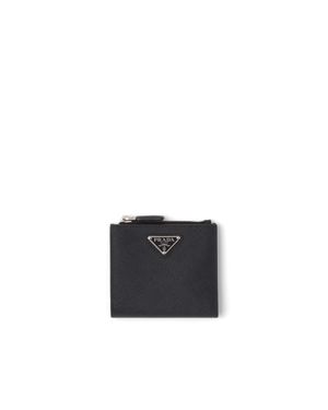 Prada Small Saffiano Leather Wallet - White