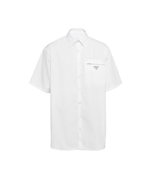 Prada Cotton Short-Sleeve Shirt - White