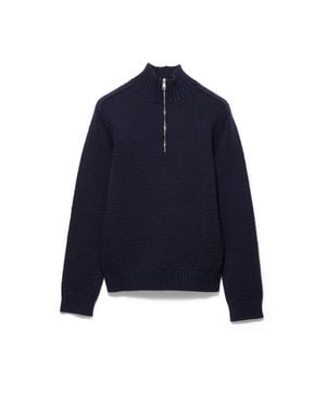Prada Wool Turtleneck - Blue