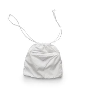 Prada Foldable Re-Nylon Pouch - White