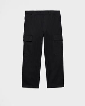 Prada Cotton Trousers - Black