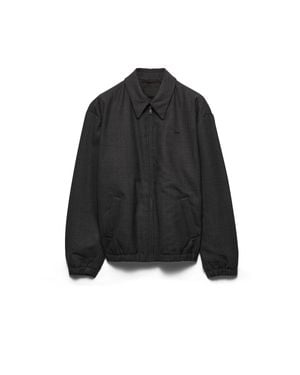 Prada Wool Blouson Jacket - Black