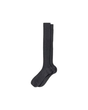 Prada Calf-Length Socks, Size 10 - Black