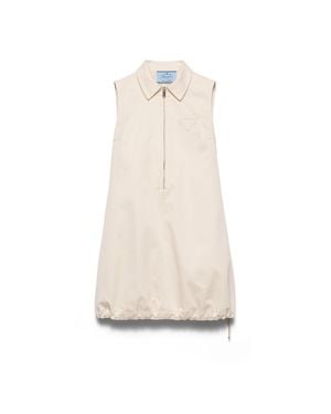 Prada Natural Chino Mini-Dress - White