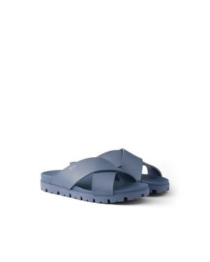 Prada Sandali Incrociati - Blu