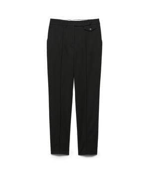 Prada Light Wool Trousers - Black