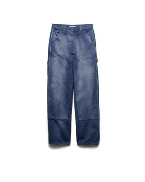Prada Canvas Cargo Pants - Blue