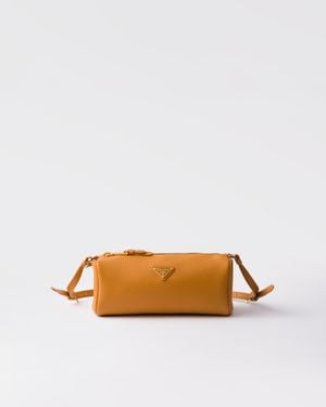Prada Leather Pouch - Yellow