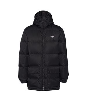 Prada Re-Nylon Down Jacket - Blue